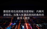 蘑菇影视在线观看深度揭秘：内幕风波背后，当事人在酒店房间的角色彻底令人意外