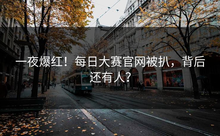 一夜爆红！每日大赛官网被扒，背后还有人？